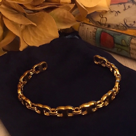 Tory Burch Delicate Gemini Link Bracelet Cuff - Picture 3 of 5